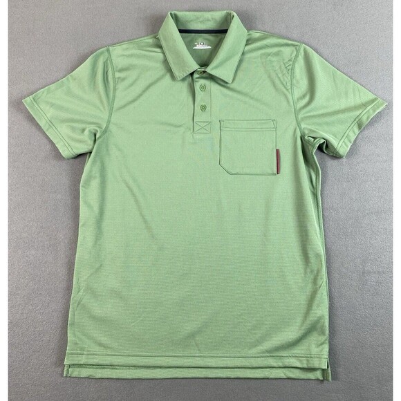 Under Armour Polo Mens L Moss Green Heat Gear Loose Athletic Golf Tennis Shirt - Picture 1 of 10